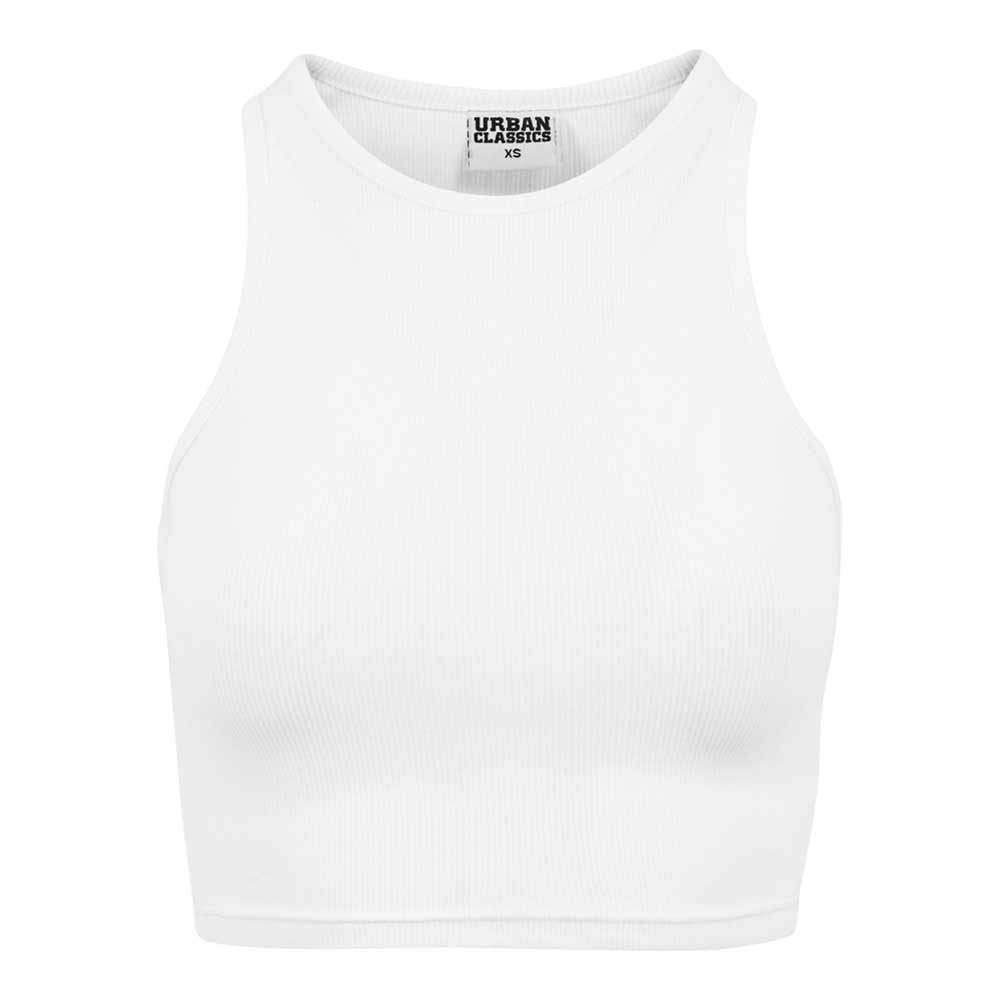 Urban Classics - Rib Crop top - Blanc